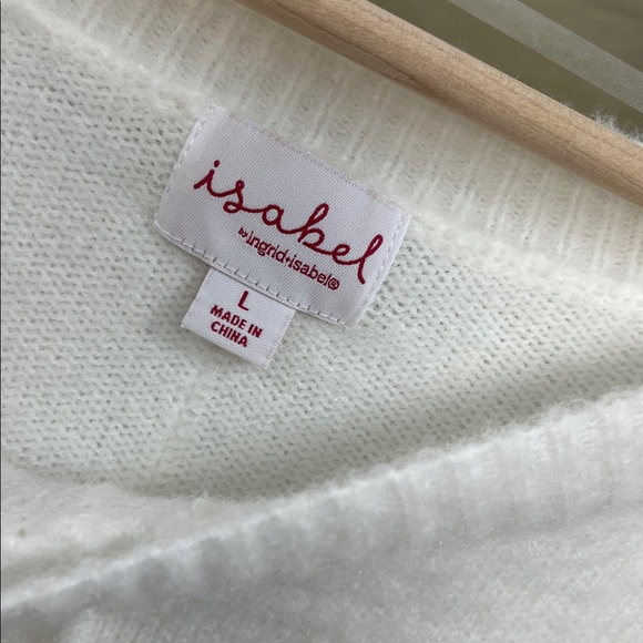 Snow white fuzzy soft cozy long sleeve sweater dress large - Picture 3 of 5